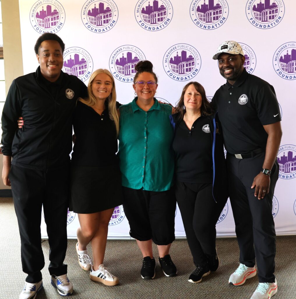 MPS Foundation Staff, Jason Newsome, Rachel Zelinski, Anita Alfaro, Tracey Parrish, and Willie Jude II.